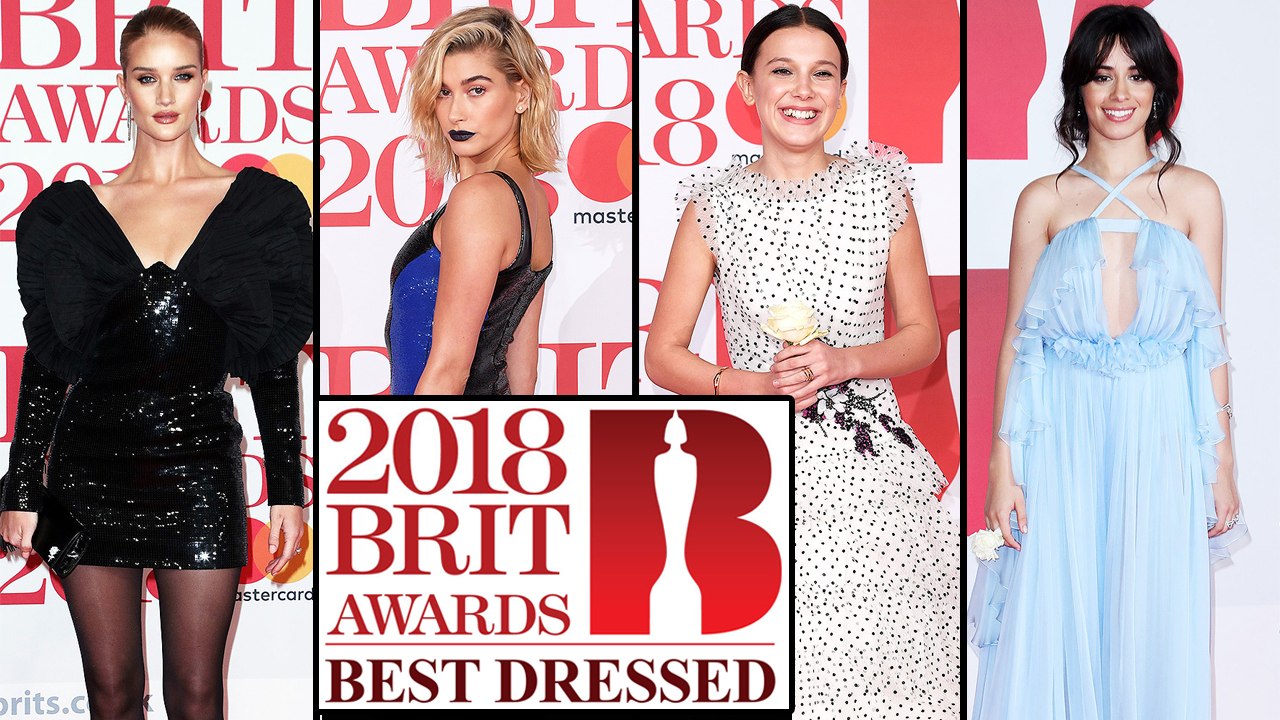 BRIT Awards 2018 BEST DRESSED : Hailey Baldwin, Millie Bobby Brown, Camila Cabello