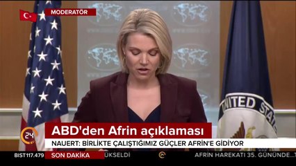 ABD: Rakka'da birlikte çalıştığımız teröristler Afrin'e gidiyor