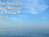 Pillow Perfect IndoorOutdoor New Geo Corded Oversized Rectangular Throw Pillow Red Set of