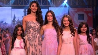 Pooja Hedge Turns The Show Stopper At Kids Fashion Week