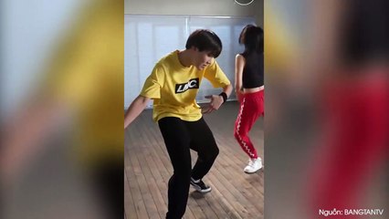 J-Hope và Jimin tập luyện vũ đạo quyến rũ hết nấc