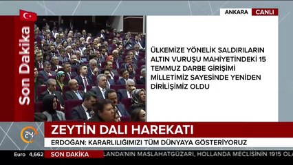 Cumhurbaşkanı Erdoğan: Türkiye'nin sınırlarını terörden koruma kararlılığını gösteriyoruz