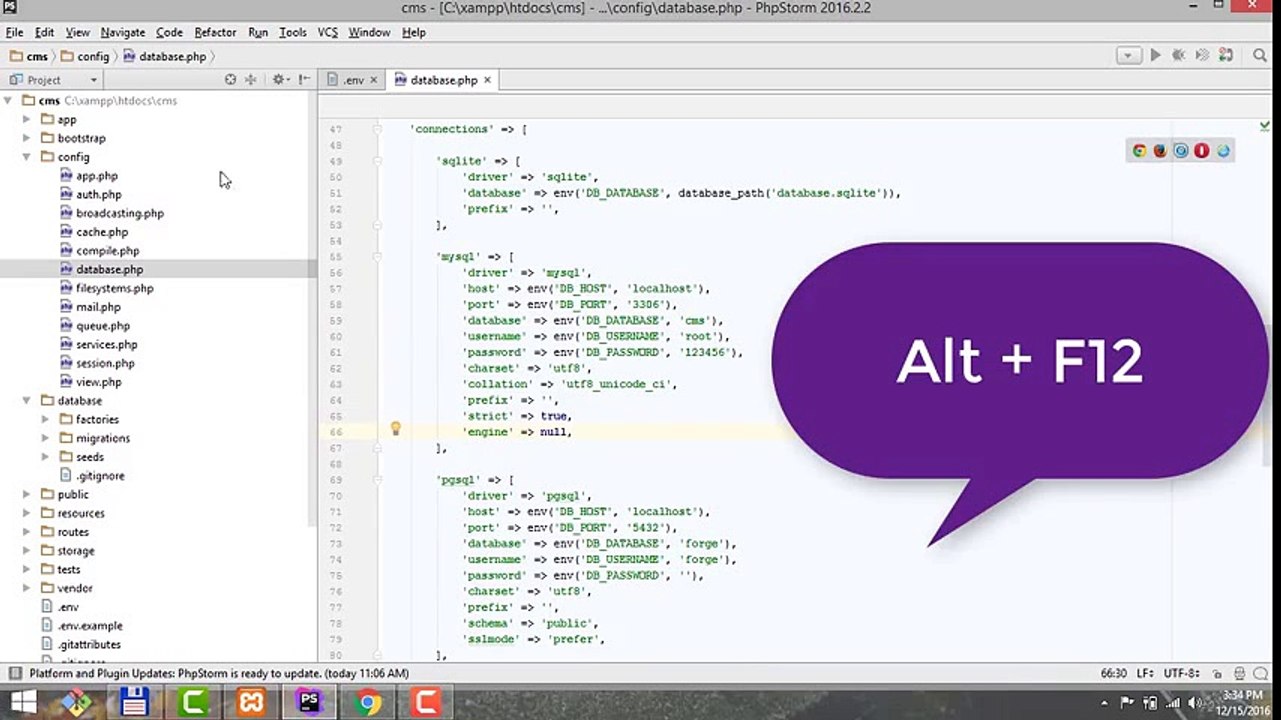 Laravel bài 26 : Kết nối với cơ sở dữ liệu