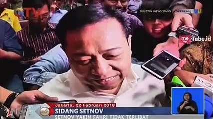 Sidang Lanjutan E-KTP, Setnov: Fahri Hamzah Tidak Terlibat