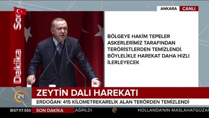 Cumhurbaşkanı Erdoğan: Biz sivillerle teröristleri ayırt etmeseydik Afrin çoktan bitmişti
