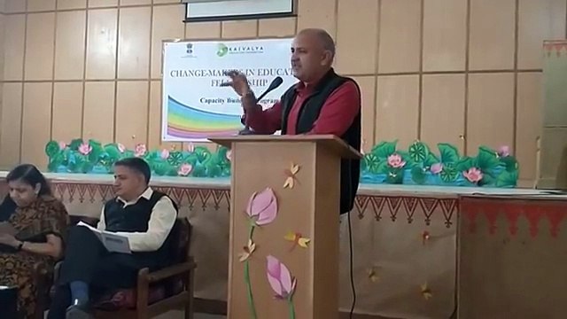 Manish Sisodia Interaction with the selected youngsters for 'Change Makers Education Fellowship'