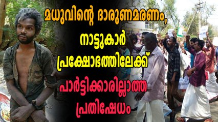 മധുവിന്റെ ദാരുണമരണം, നാട്ടുകാർ പ്രക്ഷോഭത്തിലേക്ക് | Oneindia Malayalam