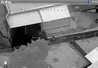 Car Thief Tracked by Helicopter During Dash to Evade Police