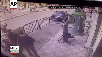 Egypt Police Catch Child Falling from Building
