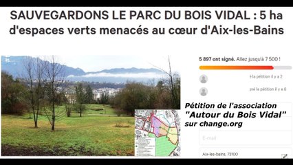 "En Marche“ d'Aix les Bains s'intéresse au Bois Vidal
