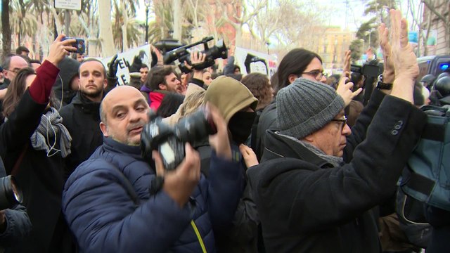 Doce detenidos durante concentración en Barcelona