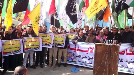 'ABD'nin kararları' protesto edildi - GAZZE