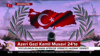 Azerbaycanlı Gazi Kamil Musavi 24 TV'de