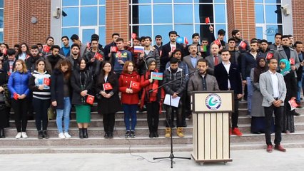 Yabancı uyruklu öğrencilerden ‘Zeytin Dalı Harekatı'na destek açıklaması
