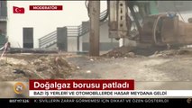 Doğalgaz borusu patladı