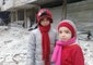 Day After House Damaged, East Ghouta Children Tour Their Neighborhood