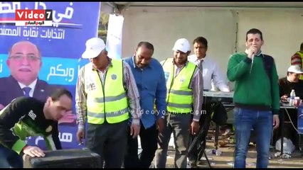 فرقة موسيقية تشارك بانتخابات نقابة المهندسين باستاد القاهرة