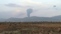 Afrin’de teröristlere ait petrol rafinerisi vurularak imha edildi