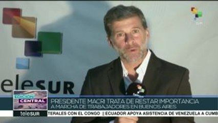 Argentina: gob. insiste en demeritar masiva movilización del 21F
