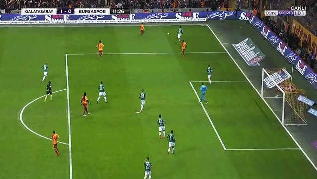 Bafetimbi Gomis Goal HD - Galatasaray 1-0 Bursaspor 23.02.2018