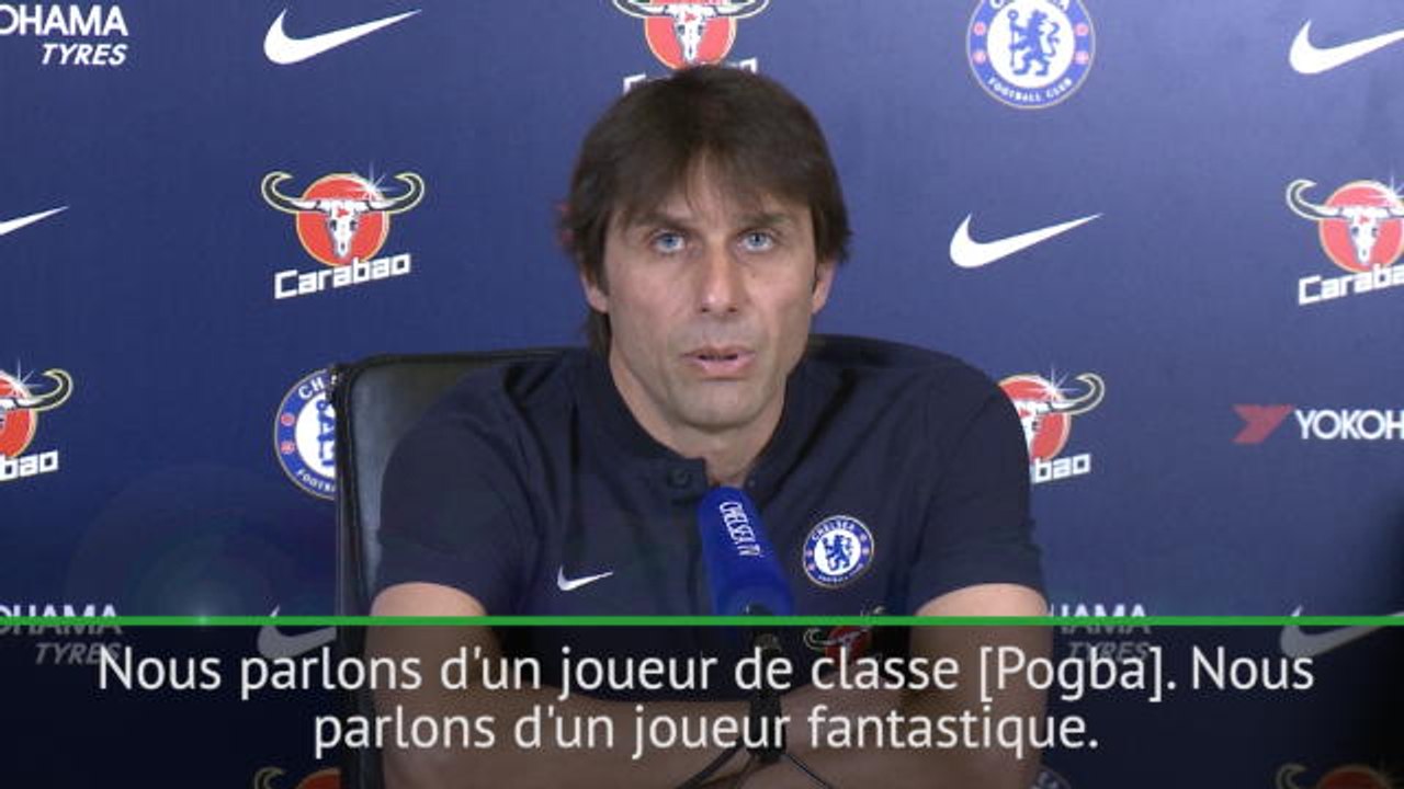 28e j. - Conte : "C'est mieux pour nous si Pogba ne débute pas"