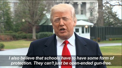 Trump doubles down on arming teachers