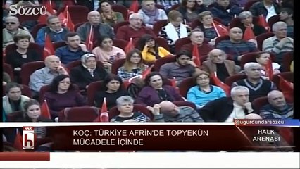 Haluk Koç Halk Arenası’nda 1 Mart Tezkeresini hatırlattı…