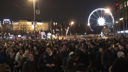 Macaristan'da Eğitim Politikası Protestosu