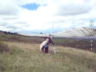 071020-3 Hang Glider Launch at Haleakala, Maui