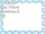 Mozaic Company Sunbrella Indoor Outdoor 18inch Corded Pillow Stanton Greystone Set of 2