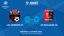 J23 : Vendée Les Herbiers Football - US Boulogne (0-0), le résumé