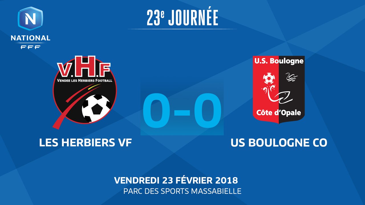 J23 : Vendée Les Herbiers Football - US Boulogne (0-0), le résumé