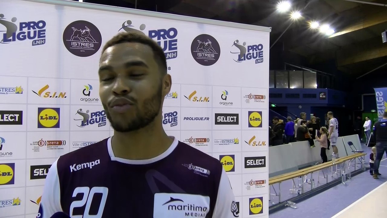 Vincent Bello arrière droit d'Istres Provence Handball