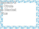 Baby Girl Blanket and Stuffed Elephant Gift Set  Grey Circle Coral Fleece Blanket with