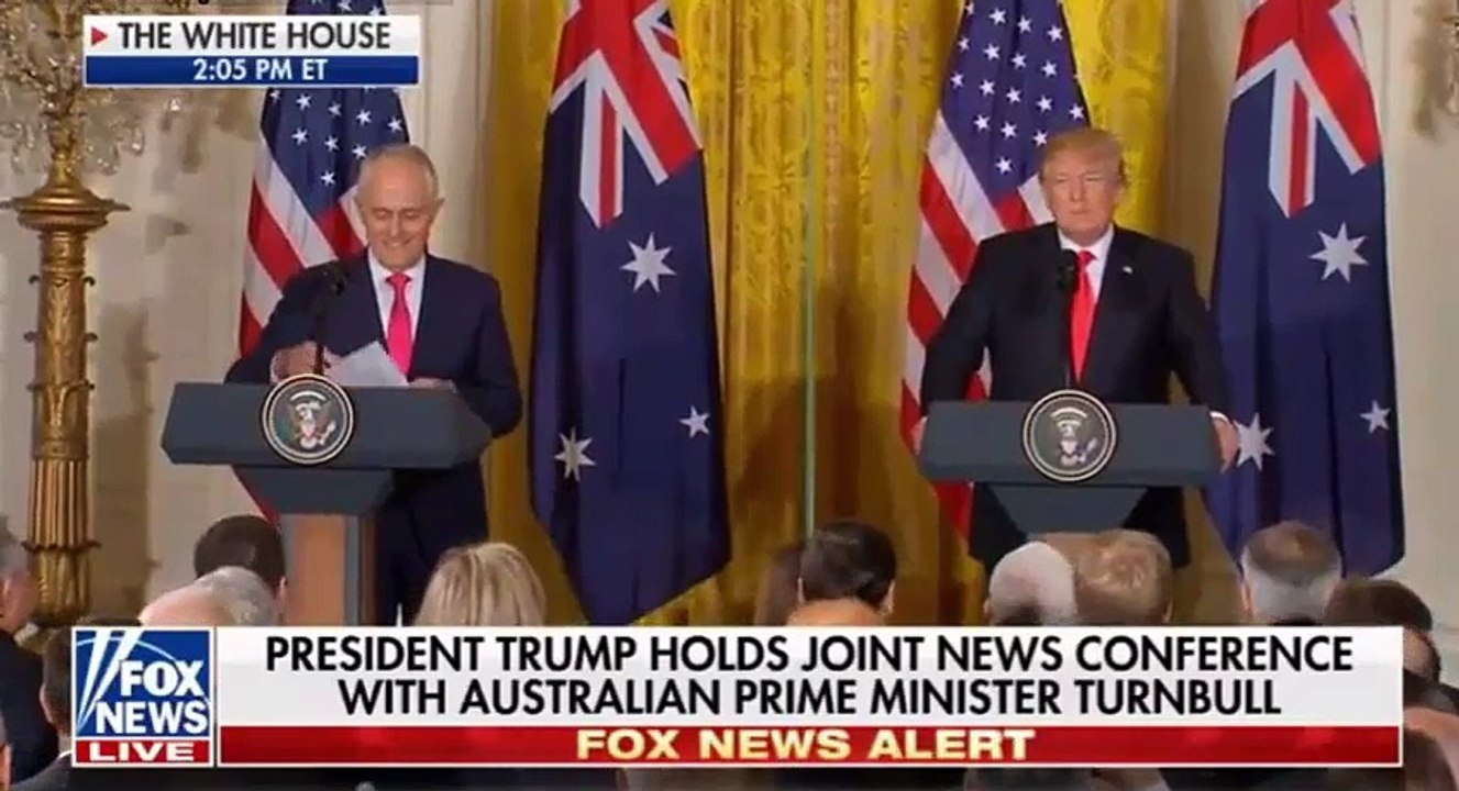 President Trump Holds Joint News Conference With Australian Prime Minister Turnbull