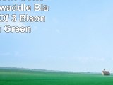 Little Unicorn Cotton Muslin Swaddle Blankets set Of 3  Bison Brown Green