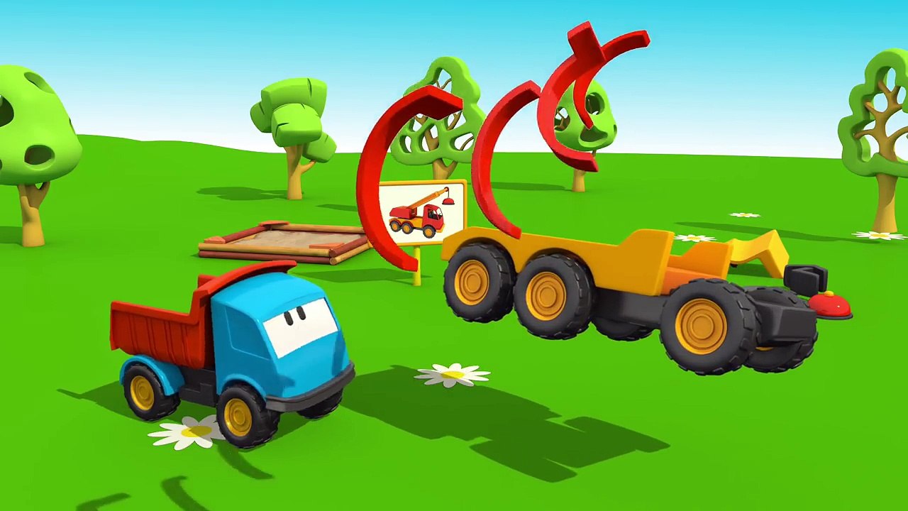 Meraklı kamyon Leo ve vinç (Çizgi Filmler)