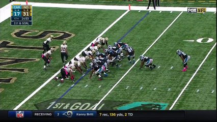 2016 - Jonathan Stewart pushes through the line for 2-yard TD
