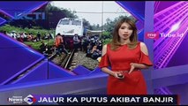 Video Detik-Detik Banjir Bandang Terjang Rel KA di Cirebon