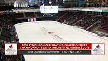 Senior Court : Championnats de patinage synchronisé 2018 de Patinage Canada (3)