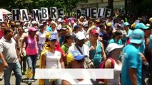 Venezuelans protest over food shortages and inflation