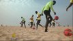 Senegal players prepare for FIFA beach soccer world cup