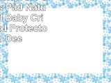 Bamboo Waterproof Crib Mattress Pad  Natural Quilted Baby Crib Cover and Protector with