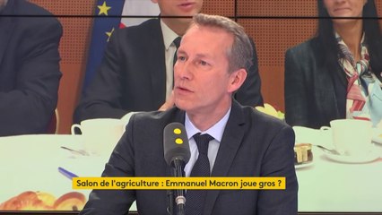 Salon de l'agriculture : "Aujourd'hui, il y a beaucoup de doutes chez les agriculteurs, parce qu'ils ne parviennent pas à vivre de leur travail", explique Guillaume Garot, député de la Mayenne #8h30politique #SIA2018