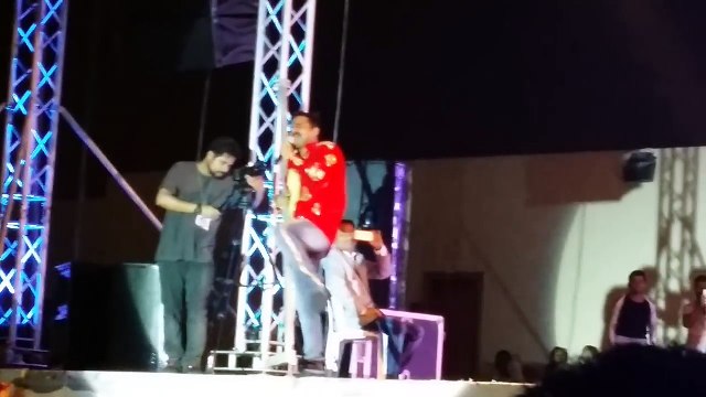 PAWAN SINGH Live Performance at Hindi Bhojpuri Star Night Doha Qatar 12 Sep 2016