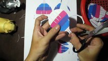 DIY how to make airship balloon card origami 3d handmade
