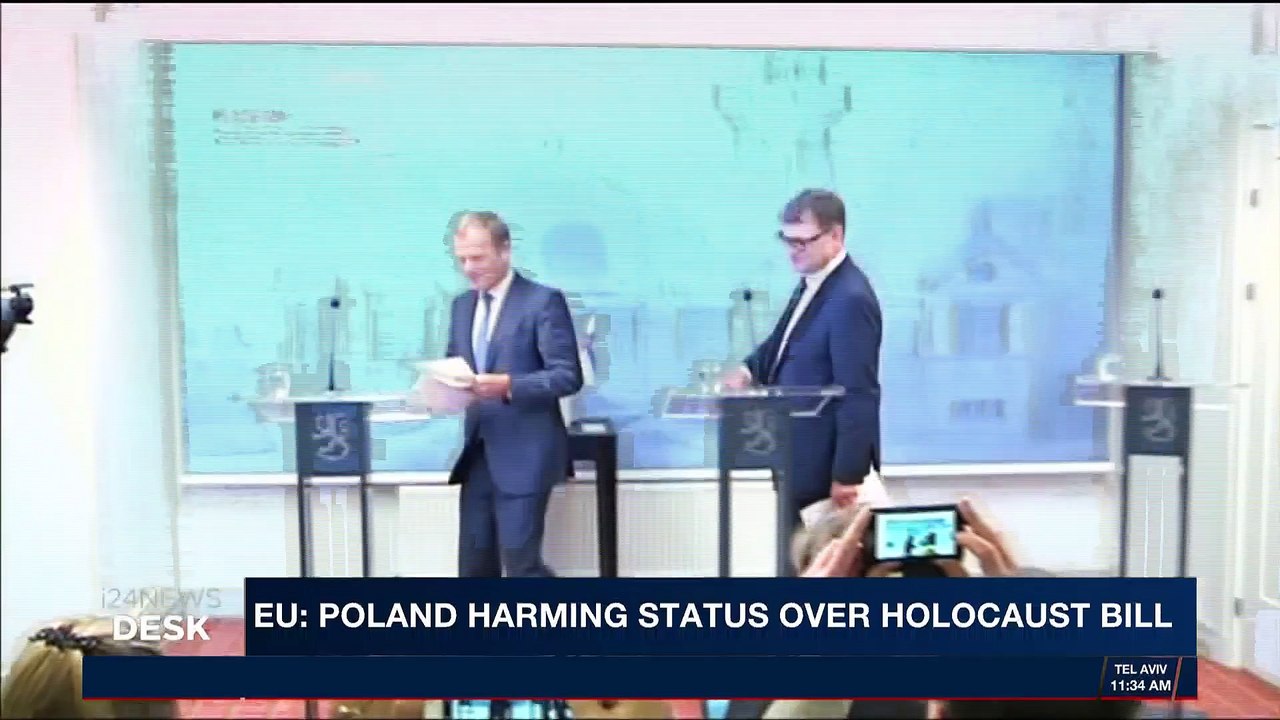 i24NEWS DESK | EU: Poland harming status over Holocaust bill | Saturday, February 24th 2018
