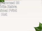 3dRose pc1542751 Letter D Monogrammed Black And White Zebra Stripes Animal Print with