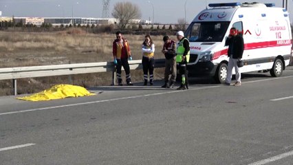 Otomobilin çarptığı yaya öldü; araçtakiler şoka girdi