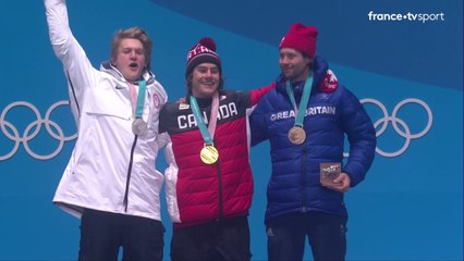 O 2018 : Snowboard - Big Air Hommes. La cérémonie des médailles